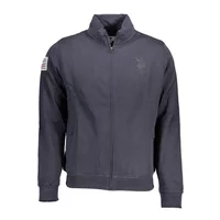 U.S. POLO Herren Langarm-Sweatshirt Blau 63032-53223_BLU_179, Größe 2XL
