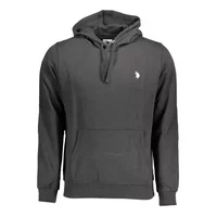 U.S. POLO Herren Kapuzen-Sweatshirt Schwarz 63012-53223_NERO_199, Größe XL