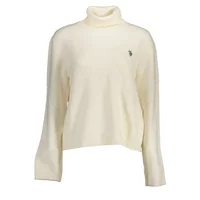 U.S. POLO Damen Pullover Weiß 63471-53140_BIANCO_101, Größe XL