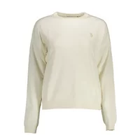 U.S. POLO Damen Langarmshirt Weiß 63441-52631_BIANCO_101, Größe XL