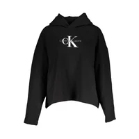 Calvin Klein Damen Langarm-Sweatshirt Schwarz J20J220427_NERO_BEH, Größe XL