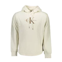 Calvin Klein Herren Langarm-Kapuzen-Sweatshirt Weiß J30J322701_BIANCO_YBI, Größe 2XL