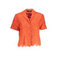 Desigual Damen Kurzarmshirt Orange 23SWCW09_ARANCIO_3074, Größe S