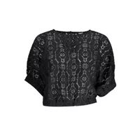 Desigual Damen Bluse Schwarz 23SWBW01_NERO_2000, Größe M