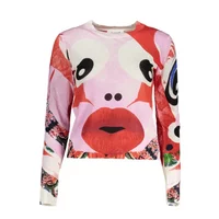 Desigual Damen Langarmshirt Rosa 23SWJF20_ROSA_3049, Größe M