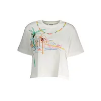 Desigual Damen T-Shirt Weiß 23SWTKCC_BIANCO_1000, Größe XL