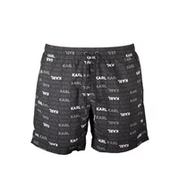 Karl Lagerfeld Beachwear Herren Tasche Schwarz KL21MBM06_NERO_BLACK, Größe S