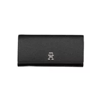 Tommy Hilfiger Damen Portemonnaie Schwarz AW0AW14651_NERO_BDS, Größe UNI