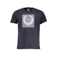 GIAN MARCO VENTURI Herren Kurzarm-T-Shirt Blau AU00784-DANILO_BLU_NIGHT-BLUE, Größe M