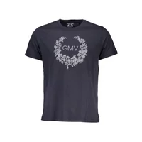 GIAN MARCO VENTURI Herren Kurzarm-T-Shirt Blau AU00783-ATTILIO_BLU_NIGHT-BLUE, Größe M