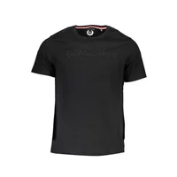 GIAN MARCO VENTURI Herren Kurzarm-T-Shirt Schwarz AU00665P-CALIMERO_NERO_BLACKBLACK, Größe XL