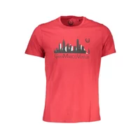 GIAN MARCO VENTURI Herren Kurzarm-T-Shirt Rot AU00782-ALVARO_ROSSO_RED, Größe L