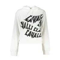 Cavalli Class Damen Langarm-Sweatshirt Weiß QXT67B-JD060_BIANCO_00053, Größe XL
