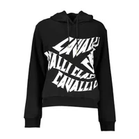 Cavalli Class Damen Langarm-Sweatshirt Schwarz QXT67B-JD060_NERO_05051, Größe 2XL