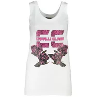 Cavalli Class Damen Tanktop Weiß QXT62E-JD060_BIANCO_00053, Größe XS