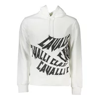 Cavalli Class Herren Langarm-Sweatshirt Weiß QXT65A-CF062_BIANCO_00053, Größe M