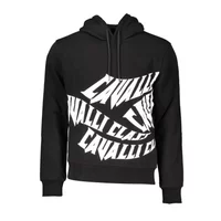 Cavalli Class Herren Langarm-Sweatshirt Schwarz QXT65A-CF062_NERO_05051, Größe XL
