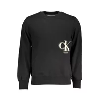 Calvin Klein Herren Langarm-Sweatshirt Schwarz J30J322885_NERO_BEH, Größe XL