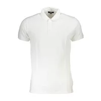 Cavalli Class Herren Kurzarm-Poloshirt Weiß QXT64U-KB002_BIANCO_00053, Größe 2XL