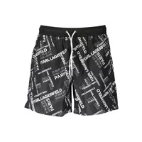 Karl Lagerfeld Beachwear Herren TASCHE Schwarz KL20MBM08_F72AE87_NEROBLACK, Größe S