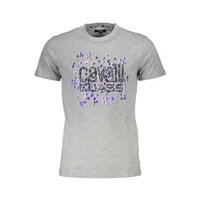 PlanetDeluxe 14% Rabatt Cavalli Class Kurzarmshirt mit Logo Rundhalsausschnitt L