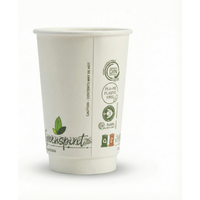 16oz White Greenspirit Aqueous DW Hot Cups (20x25)