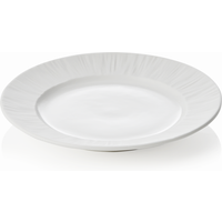 Maya Shiro Porcelain Plate Set White Dia 16.5 cm Pack of 6