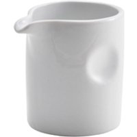 Genware Porcelain Pinched Solid Milk Jug 8.5cl/ 3oz - Pack of 12