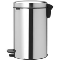 Brabantia NewIcon Pedal Bin Bucket Brilliant Steel 12Ltr