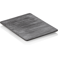Maya Display Porcelain Serving Plate Set Textured Black Pack of 5
