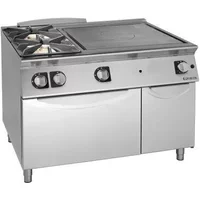 Giorik TG76FTL Medium Duty Gas Solid Top Range + 2 Open Burners