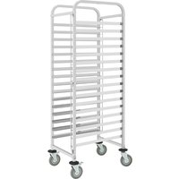 Vogue 16 Patisserie Tray Racking Trolley