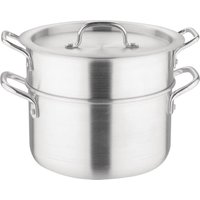 Vogue Aluminium Double Boiler Pan With Lid 24cm