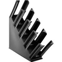 Olympia Kristallon Cup Holder 4-Slots Polypropylene Black