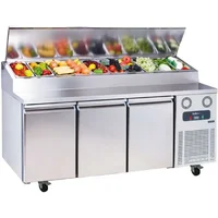 Professional 3 Door Ingredients Preparation Table