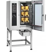 Giorik SETE101FW 10 X 1/1Gn - Solid Back Electric Chicken Combi Oven With Wash System