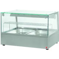 North HDW2 - 2 X 1/1Gn Convection Heated Display With Humidity & Halogen Heat Lamps