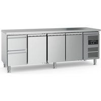 700 REFRIGERATED COUNTER 3 DOORS AND 2 DRAWERS WITH ADJUSTABLE FEET