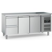 700 REFRIGERATED COUNTER 2 DOORS AND 2 DRAWERS WITH ADJUSTABLE FEET