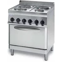 Tecnoinox PFR70V7 4 Ring Electric Range With Electric Fan Oven