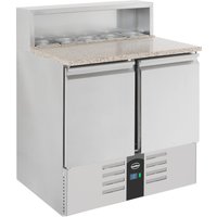 CombiSteel Pizza Preparation Counter 2 Doors with 7 Topping Unit