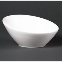 Olympia Lumina Oval Sloping Bowls White 148mm (6 pack)