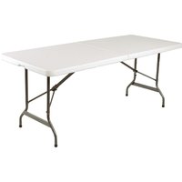 Bolero Rectangular Centre Folding Table 6ft White