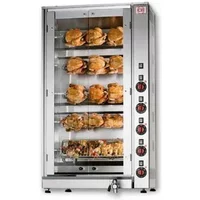 CB E15P-S5 - 5 Spit - 15 Bird Electric Chicken Rotisserie