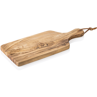 Pure Olive Serving Board with Handle, 27 x 13 cm, Olive Wood