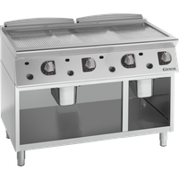 Giorik FRG76GCRX - 4 Zone Gas griddle - ribbed plate chrome plated