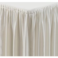Table Top Cream Cover & Skirting - Plissé Style