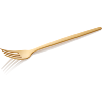 Alex Gold Menu Fork Set, Gold Matt PVD Coating, Pack of 12