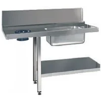 DC Tabling - Prewash Table, Scrap Hole & Undershelf Right
