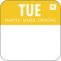 Hygiplas Removable Colour Coded Food Labels Tuesday (Pack of 1000)